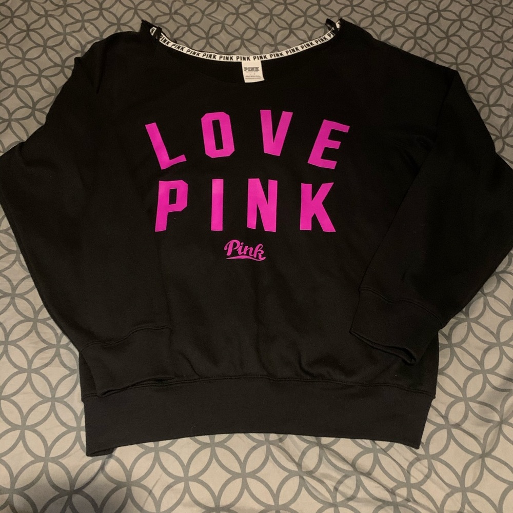 Pink Victoria’s Secret slouchy pullover